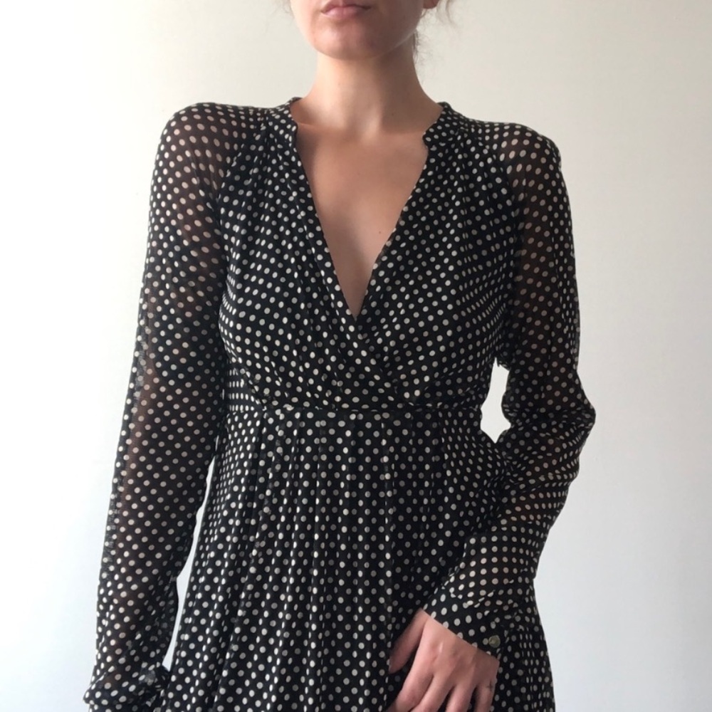 BCBG Polka Dot Dress Size Small
